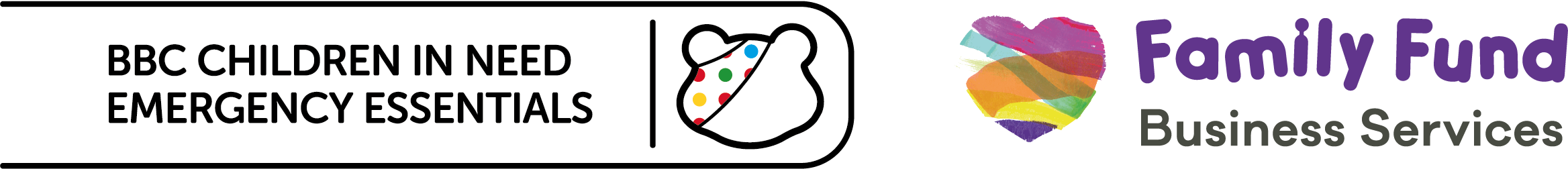 Family Fund Business Services and Children in Need dual logos