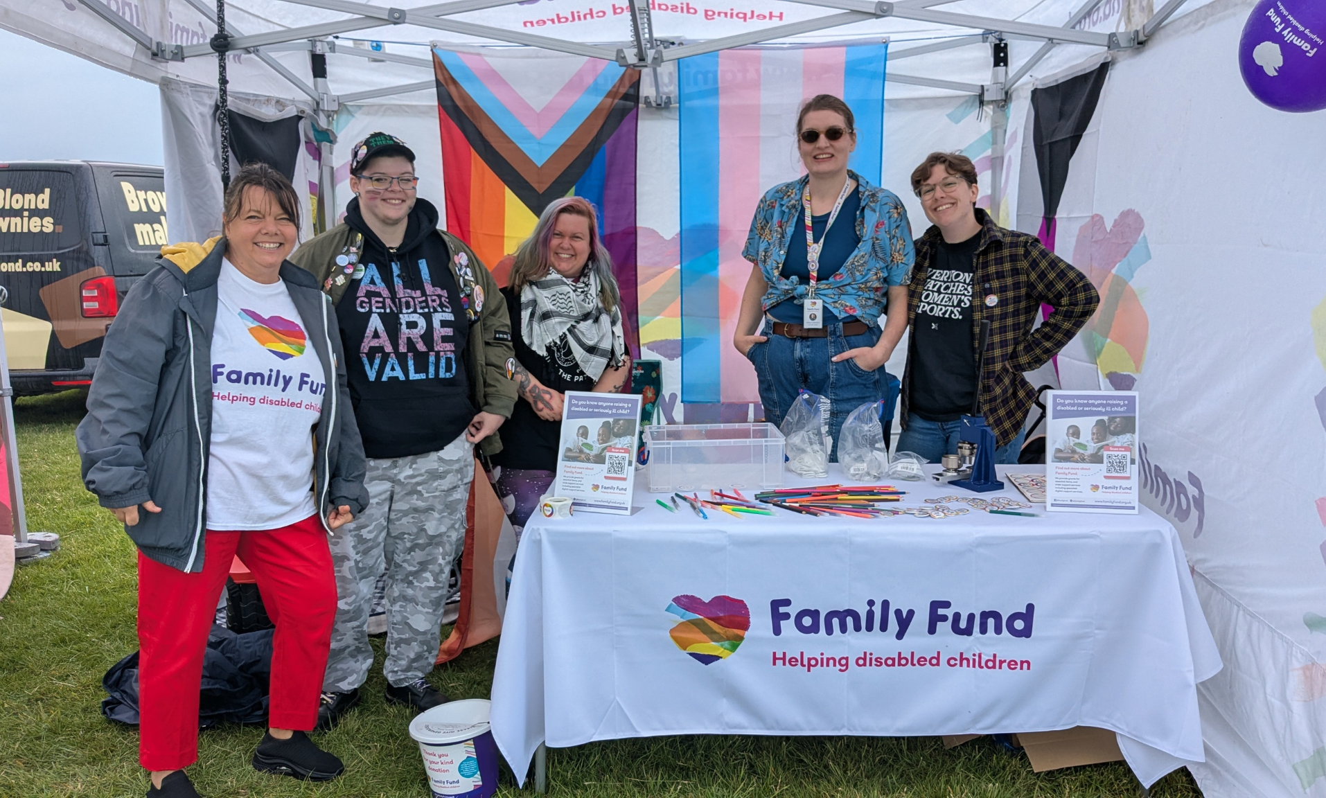 The Family Fund team at our York Pride stall