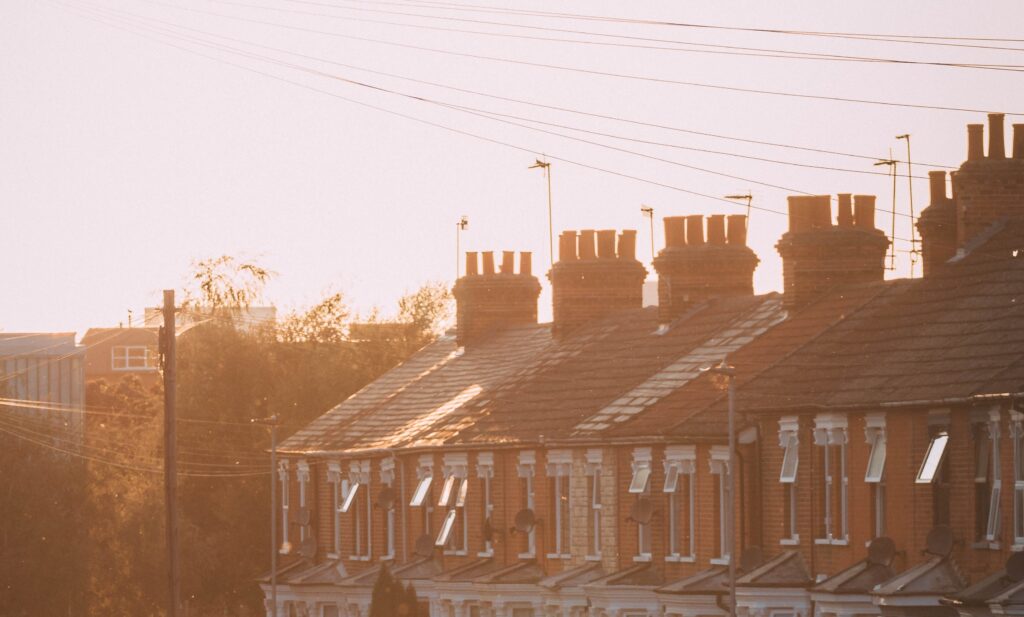 a row of terraced houses
