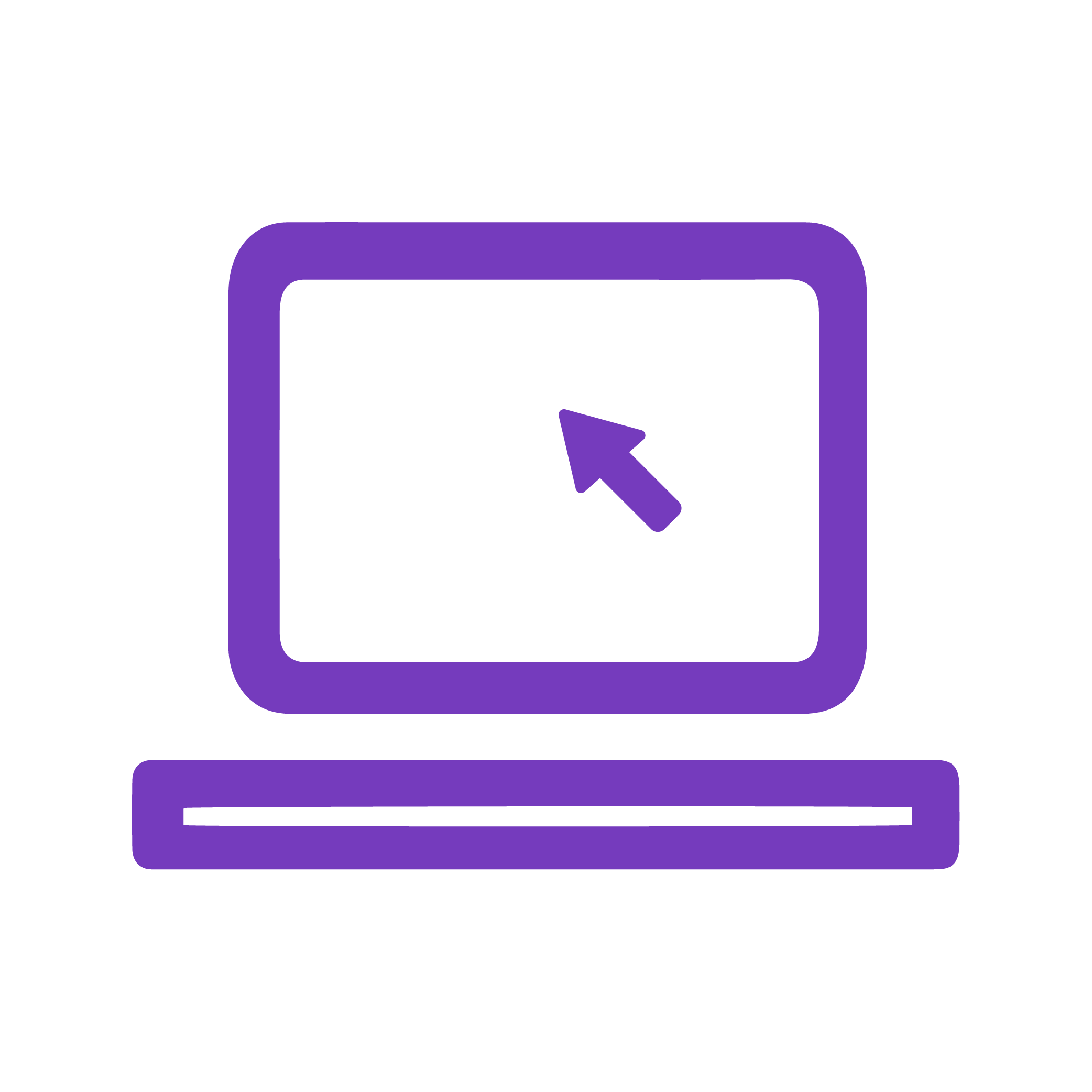 purple technology icon