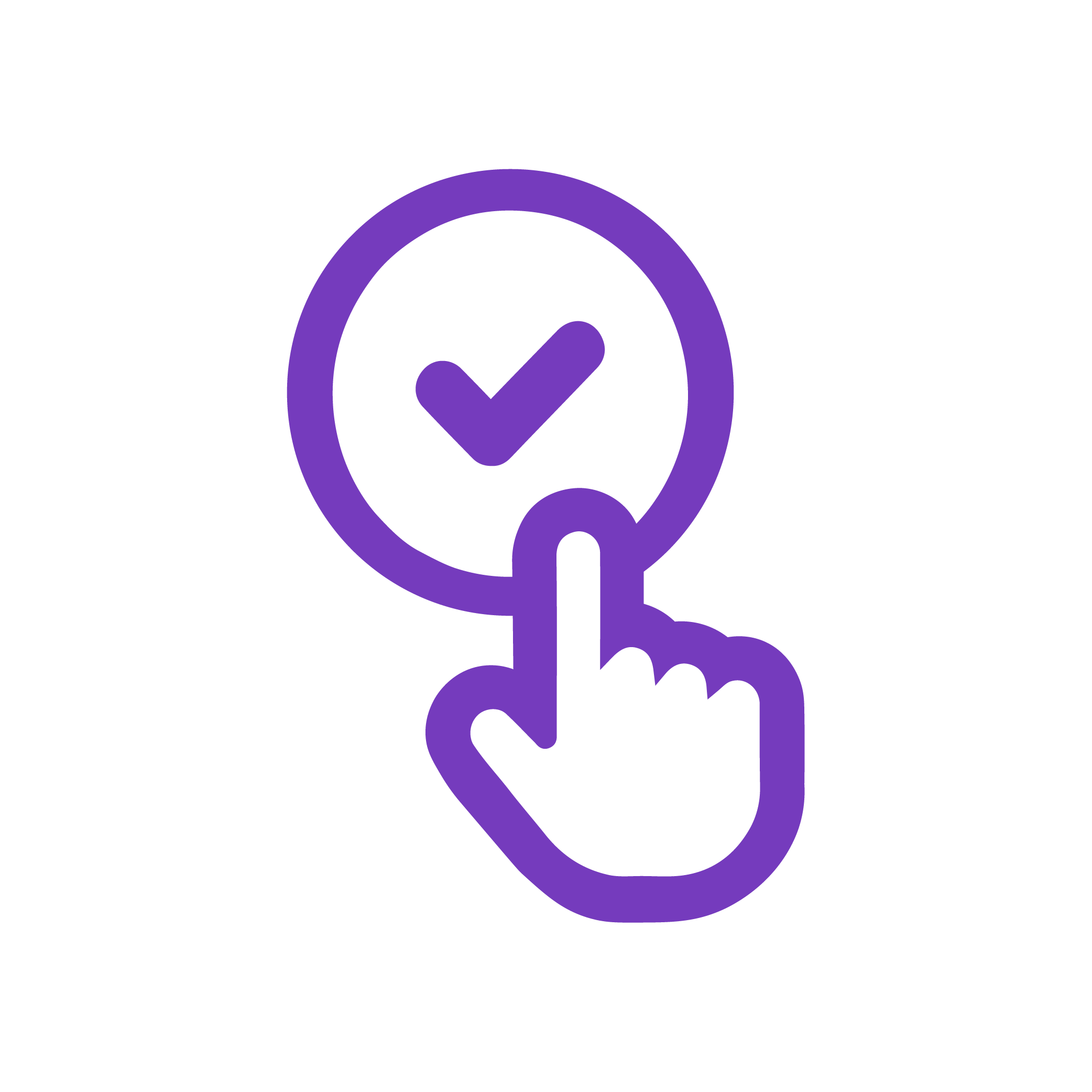 purple procurement icon